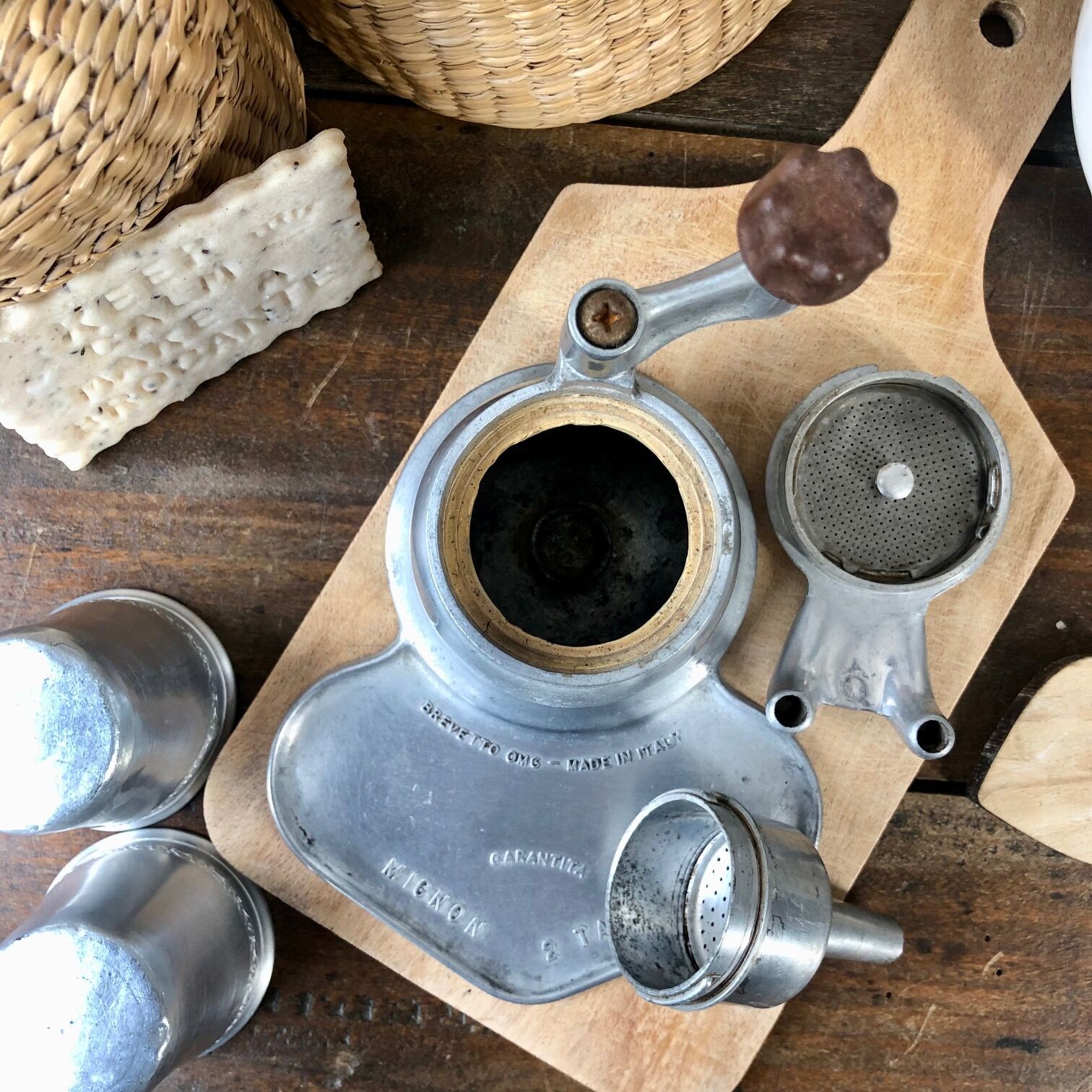Vintage italian coffee maker "mignon 2 tazze"