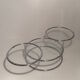 Milo Baughman style coffee table, swivel trays, chrome and glass, 1970s
