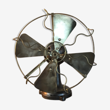 Ancien ventilateur fonte et laiton 1930