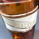 Apothecary pot amber glass 19th AMMONIA porcelain label