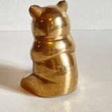 Small bear in solid brass vintage