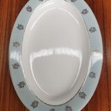 Oval earthenware serving dish