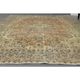 Tapis turc Oushak fait main en laine et coton orange des années 1970 203x312