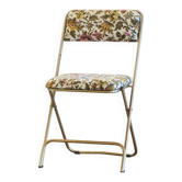 CHANTAZUR LAFUMA folding chair with floral tapestry