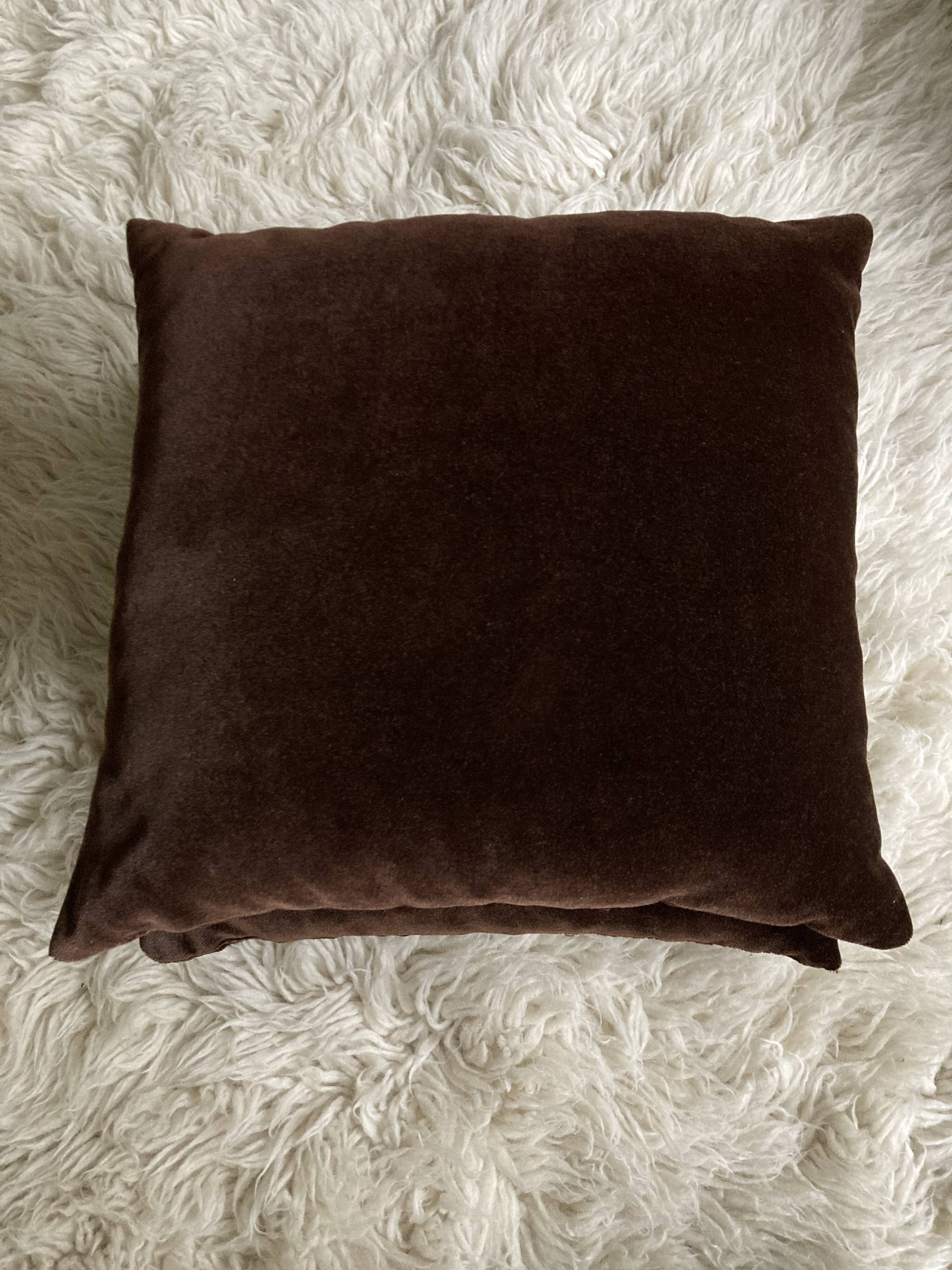 Coussin velours vintage