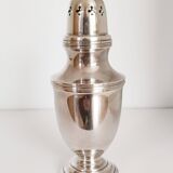 Silver-plated metal sugar shaker, sugar bowl