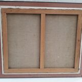 Old oil painting on canvas stamped from the 70s