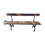 Garden bench in cast iron and wood