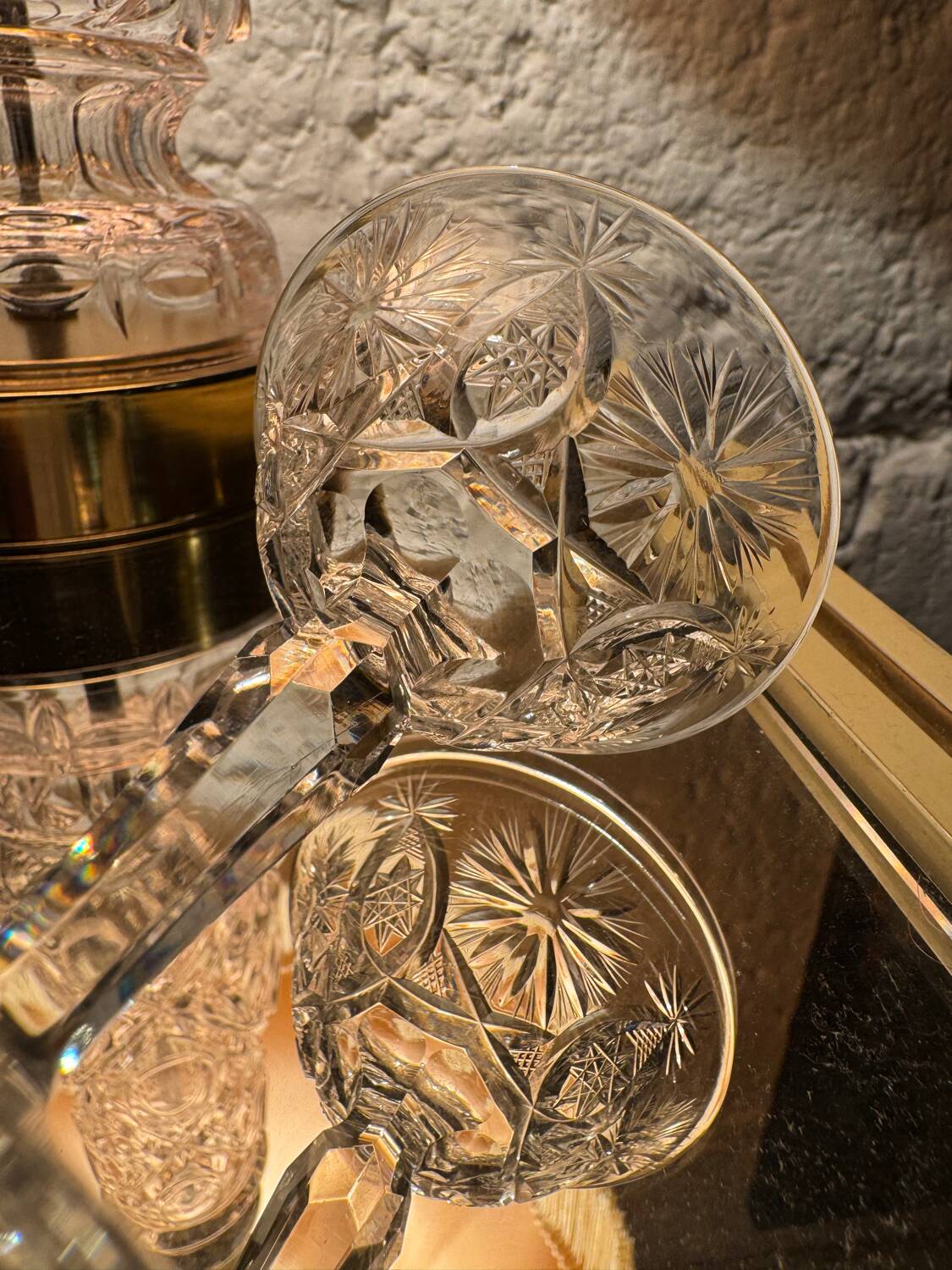 Verres à liqueur cristal du Creusot anciens