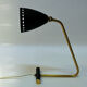 Swedish adjustable black metal desklamp 1950s