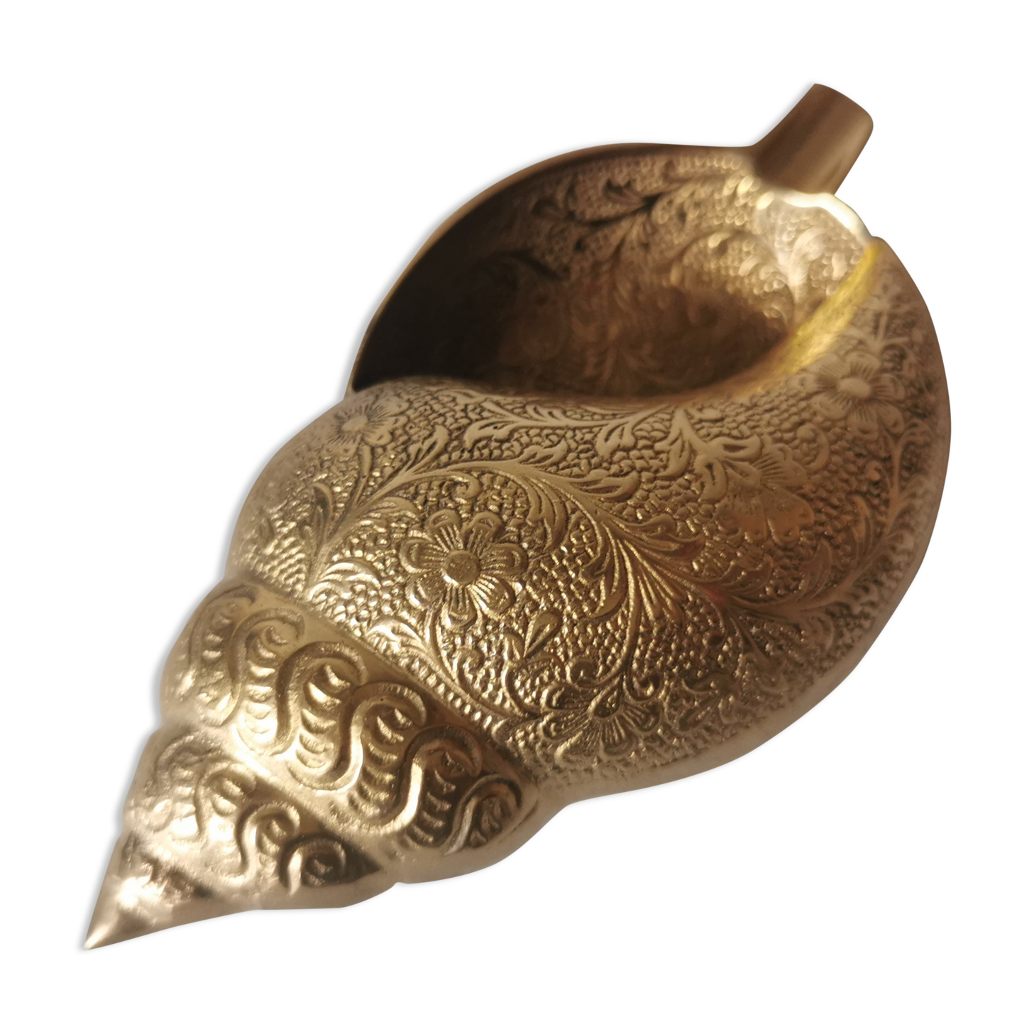Brass shell ashtray