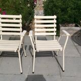 4 garden armchairs