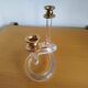 Dorothy Thorpe "Pretzel" candlestick in lucite and gilded brass 70s