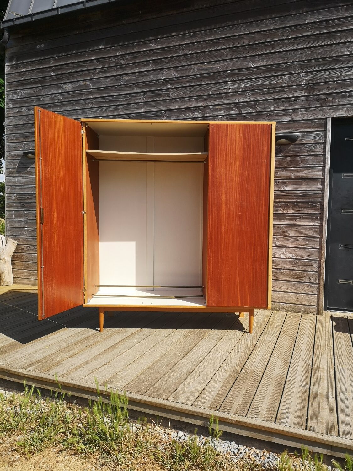 Vintage wardrobe dressing 3 doors