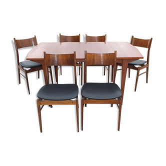 Ensemble table + 6 chaises style Scandinave - France