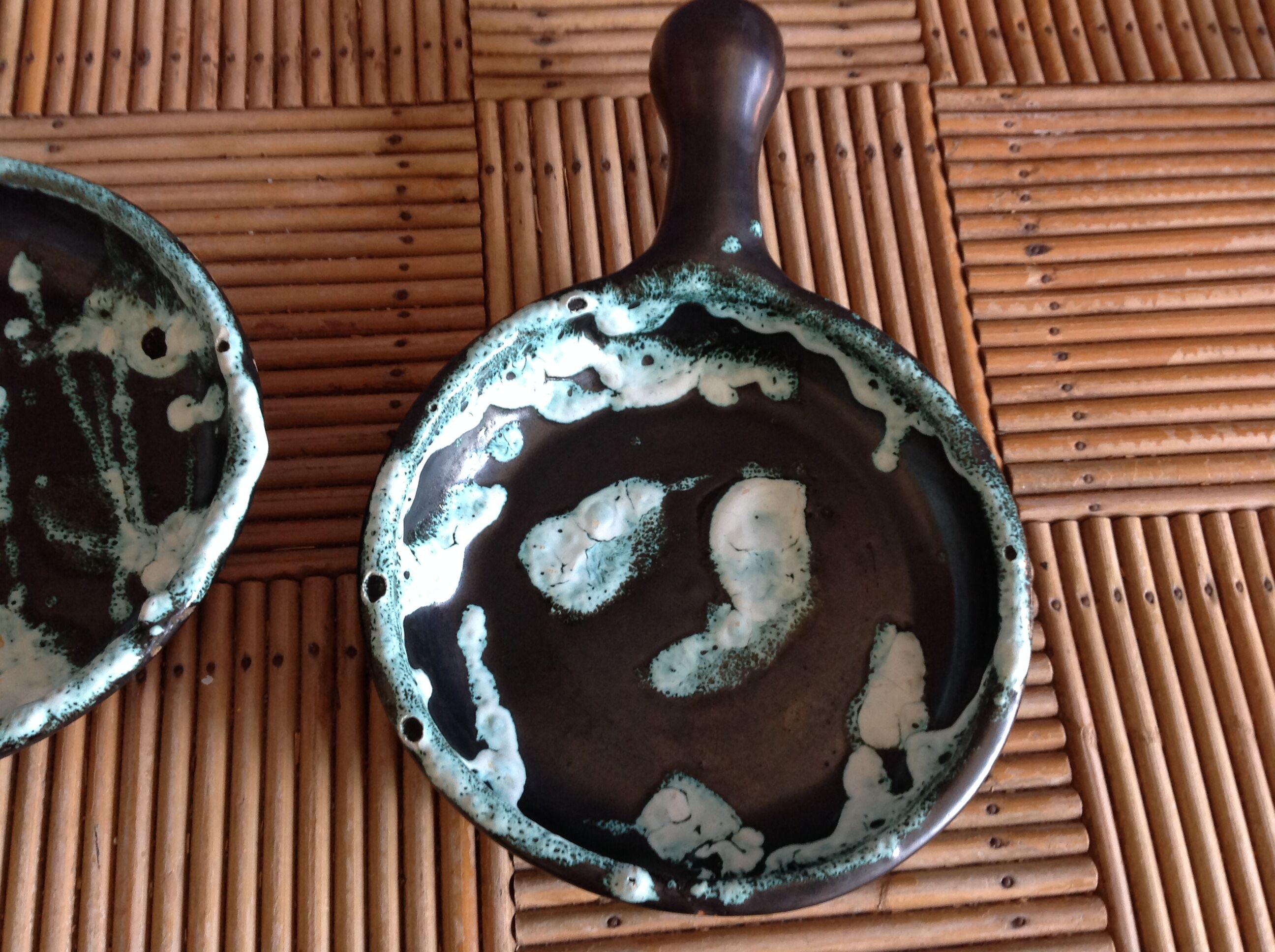Duo of ceramic dishes