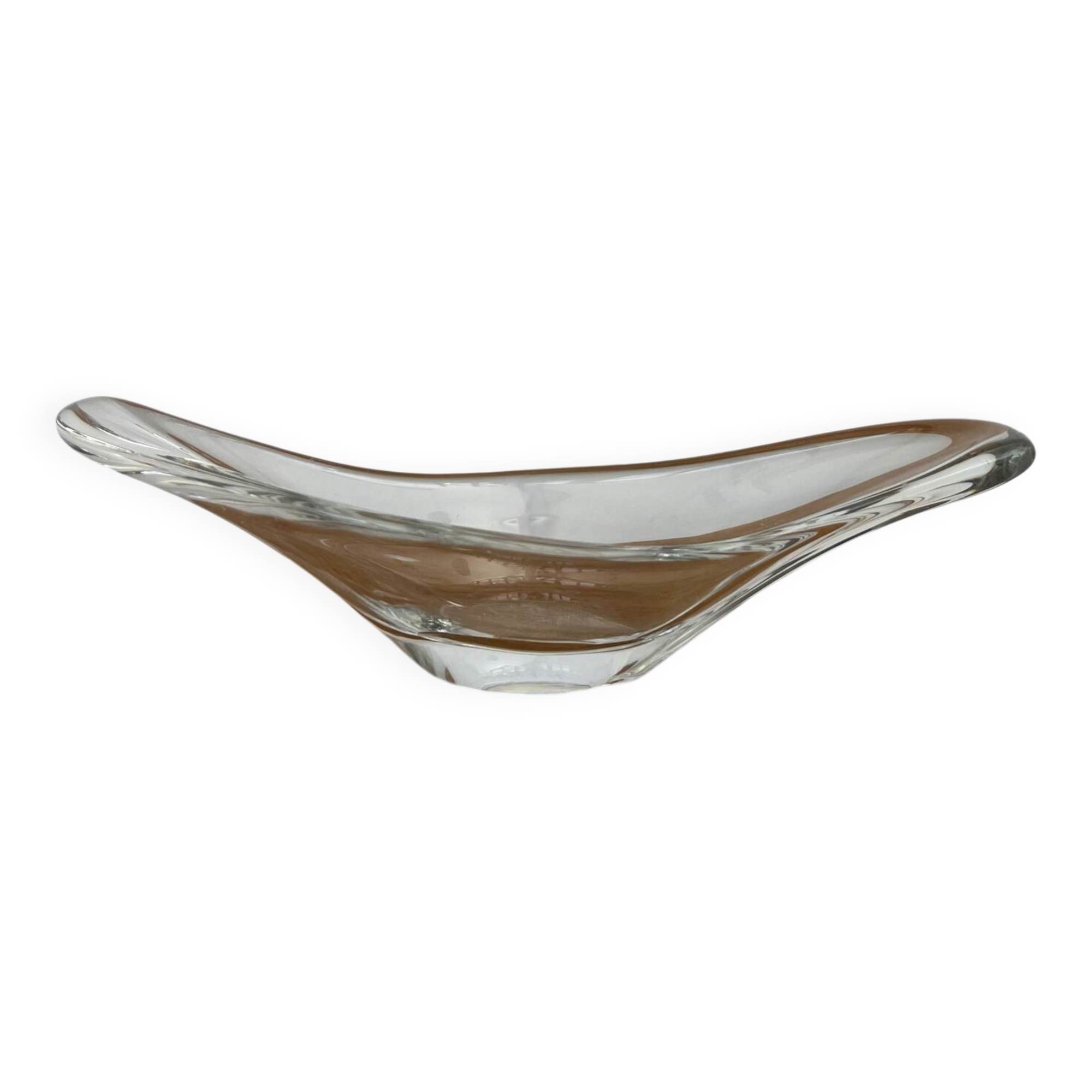 Coupe / vide poche cristal  signée Daum