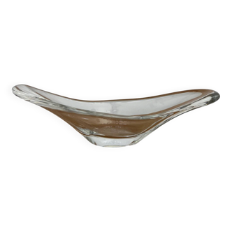 Coupe / vide poche cristal  signée Daum