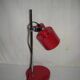 Sliding red desk lamp from the 1970s.