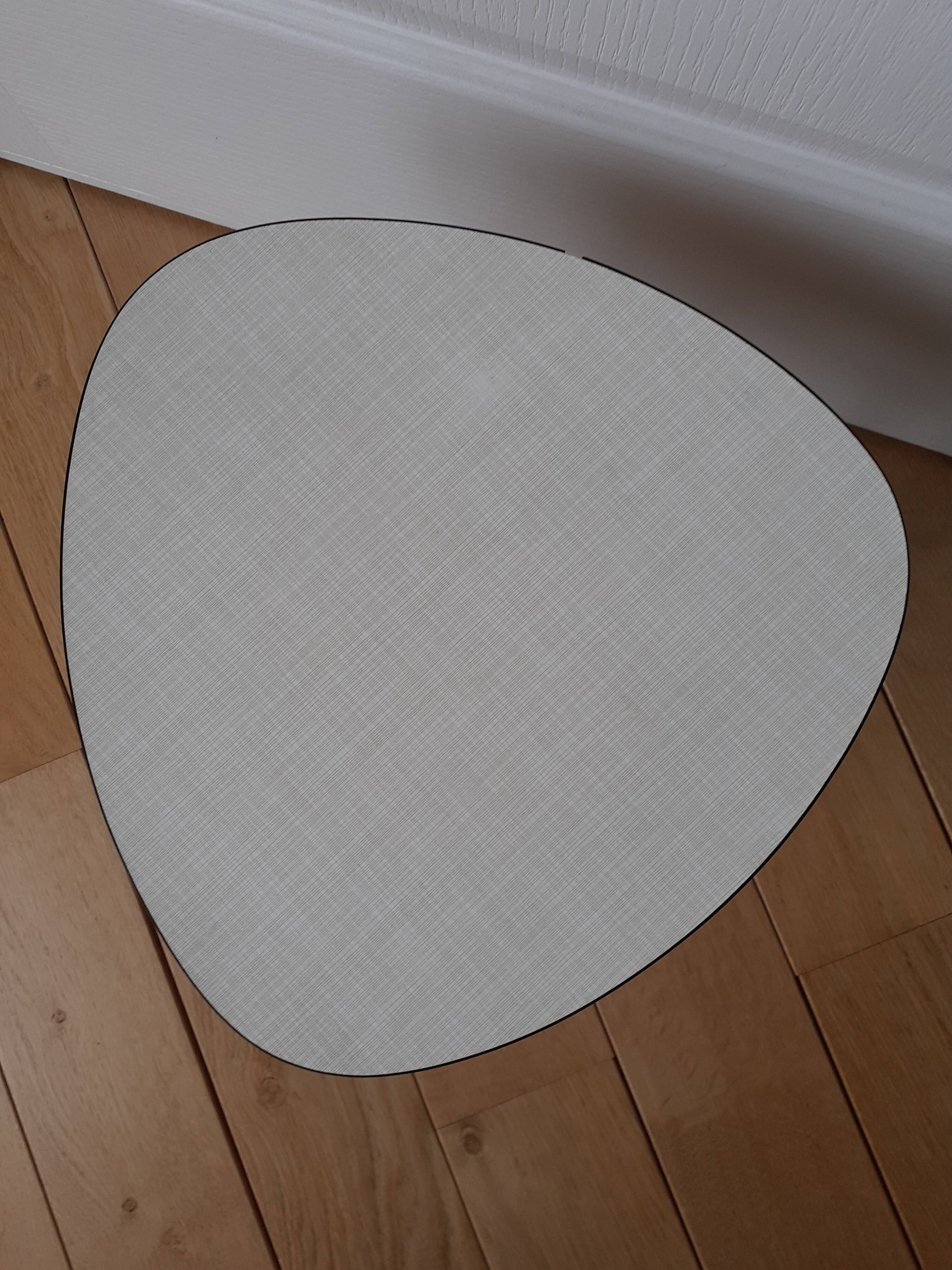 Formica tripod side table