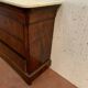 Commode d'époque Louis Philippe en acajou dessus de marbre blanc XIX siècle