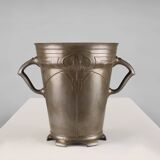 Art Nouveau stamped Tin Wine or Champagne Cooler, Belgium, 1906