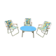 Table and 3 chairs 70s