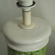 Pair of legs of ceramic lamp basketry italy vintage