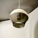 70s space age ufo lamp – vintage dual-color acrylic pendant light made in italy