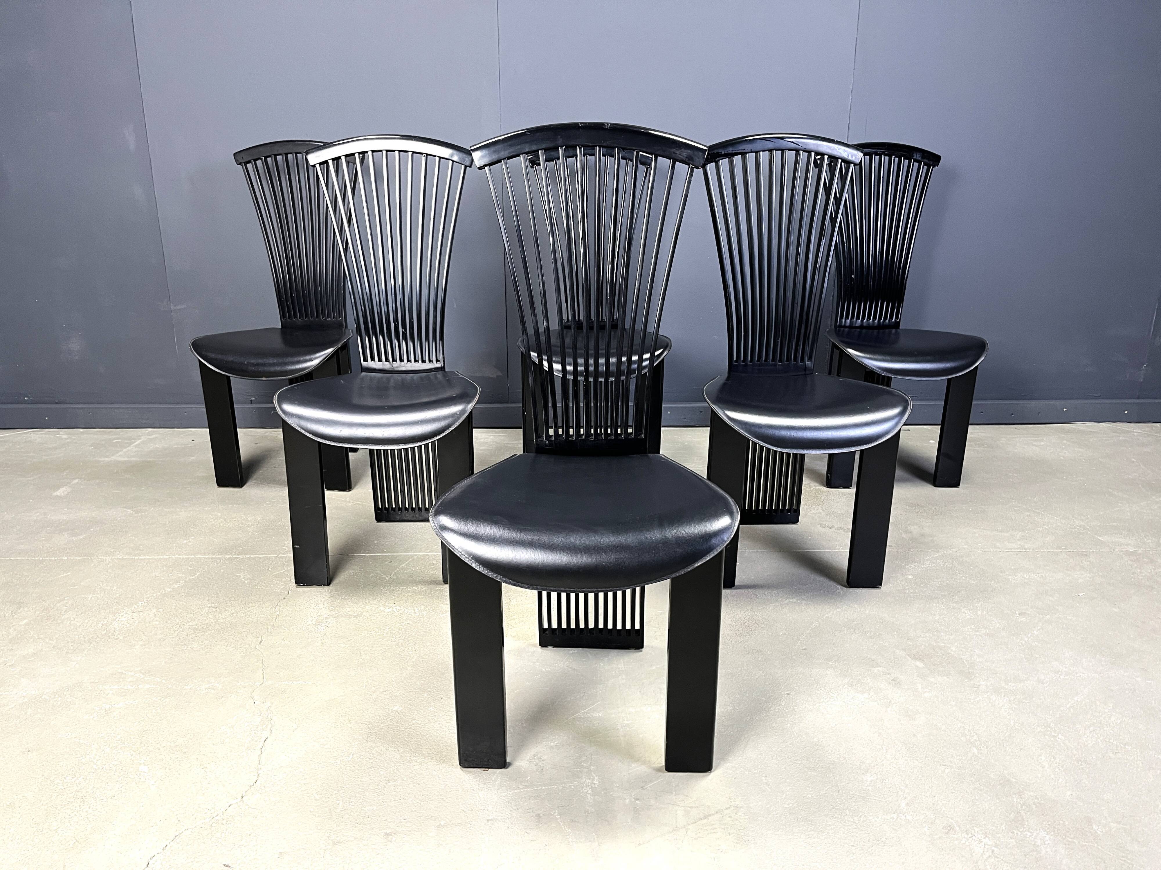Vintage dining chairs by Pietro costantini, 1980s, set of 6