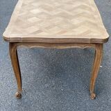 Table à manger Louis XV extensible XVIIIème rénovée en chêne massif 200