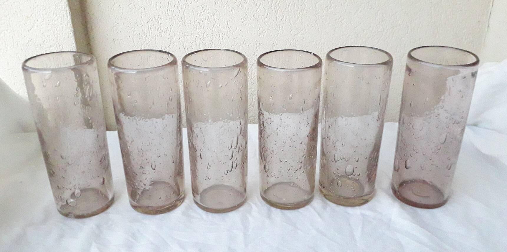 6 verres bullés