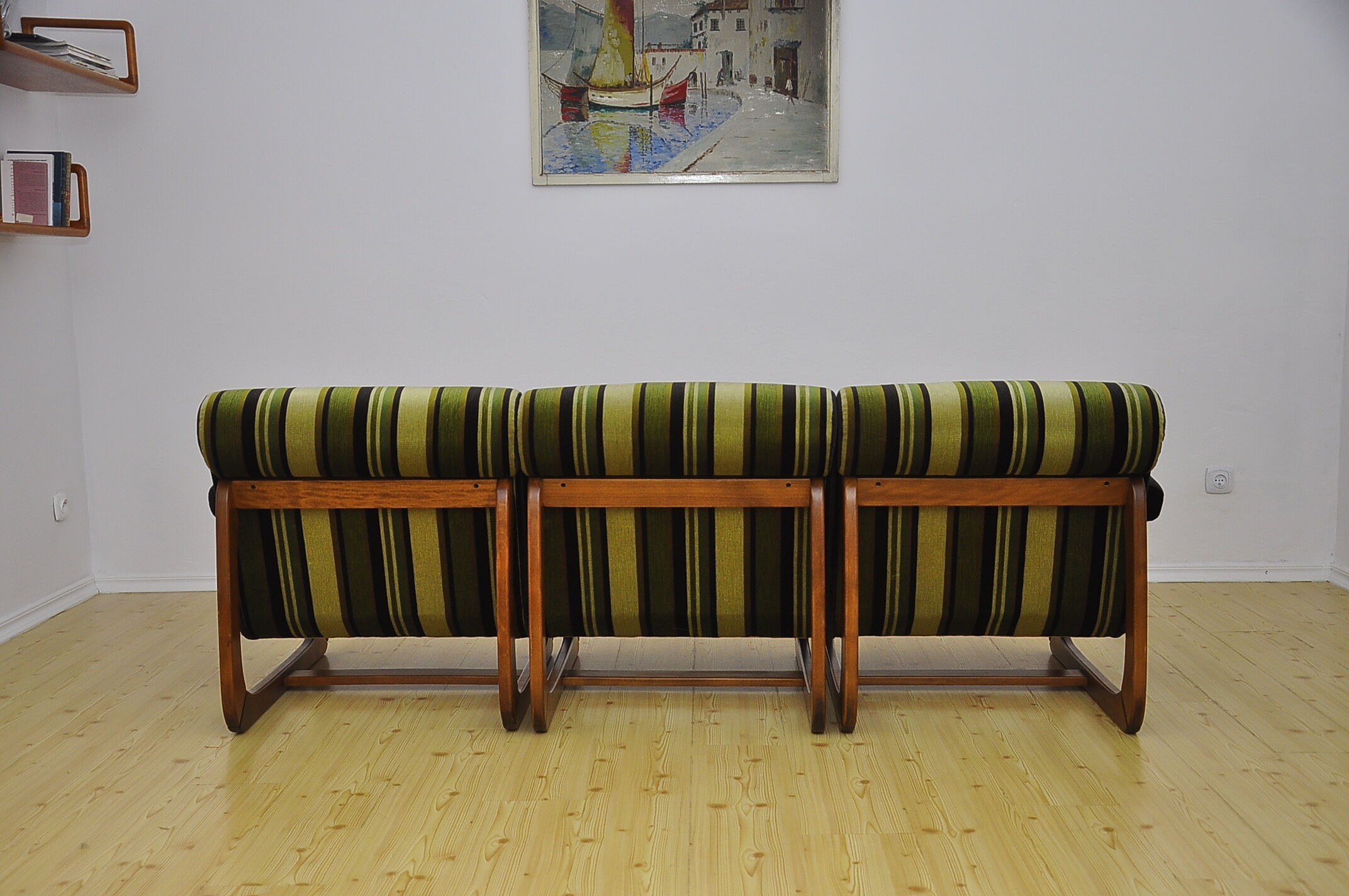 Vintage striped modular sofa, 1970s