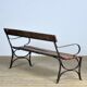 Banc de parc en fer riveté années 1920