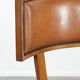 Set of 2 vintage design cocktail chairs/armchairs made of sheepskin leather