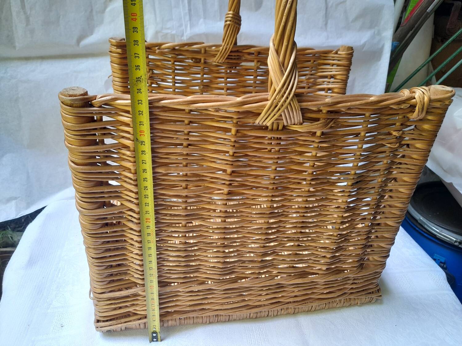 Panier rotin pour bois,niche, couture...