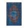 Hand-knotted carved turkish 1970s 210 cm x 325 cm blue carpet
