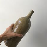 Ceramic bottle / stoneware / pottery vintage 70s signed