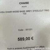 Muuto visu chair Wood base gray