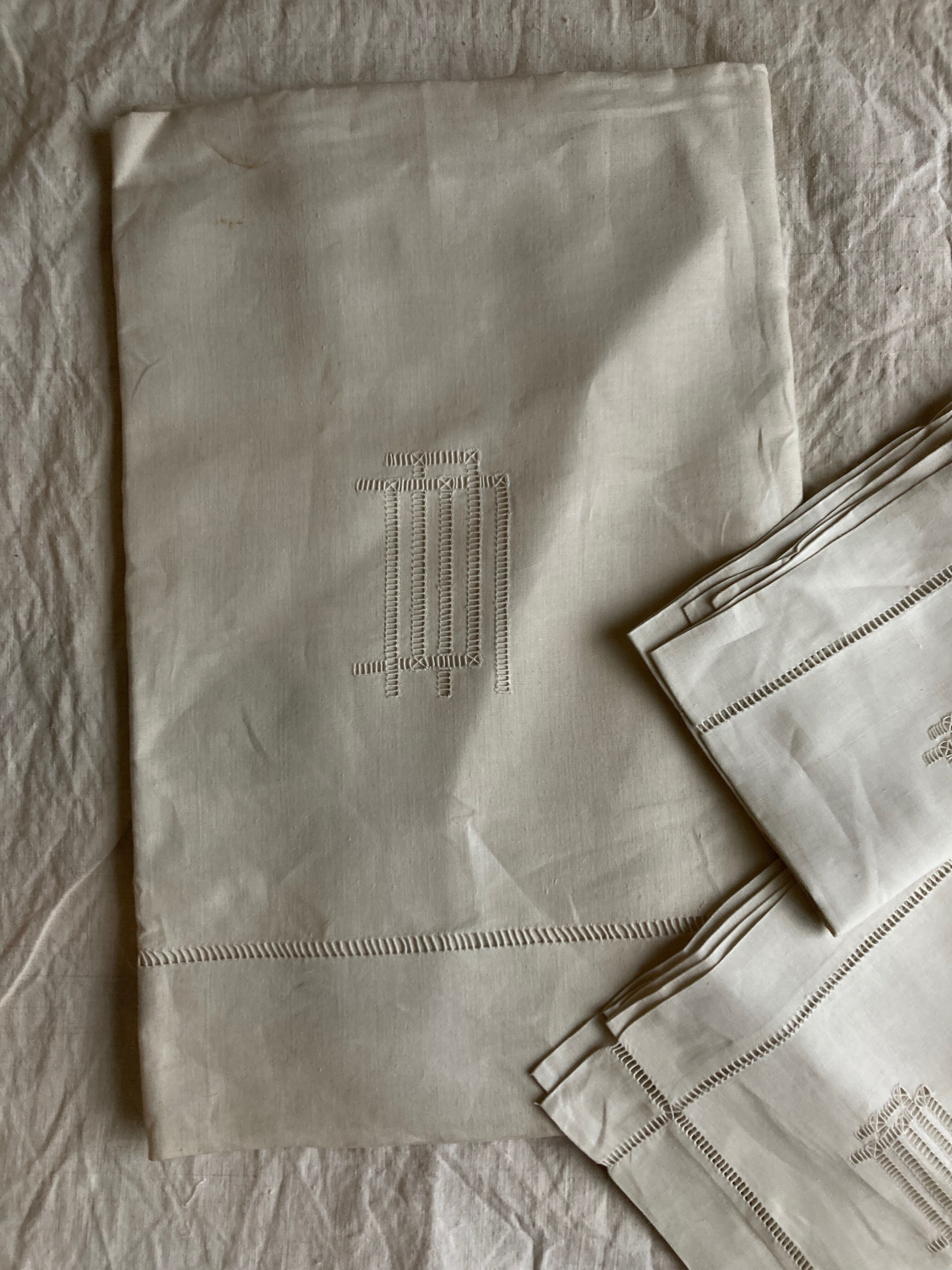 Set sheet and pillowcases reserve trousseau linen days Venice