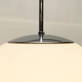 Vintage glass ball pendant lamp in German space style by Limburg.