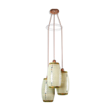 Ceramic pendant light 1980s, set of 3
