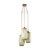 Ceramic pendant light 1980s, set of 3