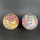 Two vintage Pic-fleur porcelain vases from Limoges, signed.