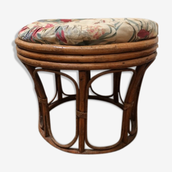 Vintage rattan stool