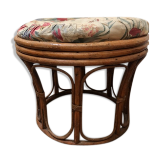 Vintage rattan stool
