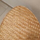 Table d'appoint triangulaire  en rotin