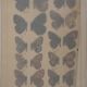 Small brown and orange butterflies, original signed watercolour, Roger METAYE.