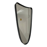 Rear view mirror and free shape black metal outline