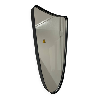 Miroir rétroviseur de forme libre en métal noir